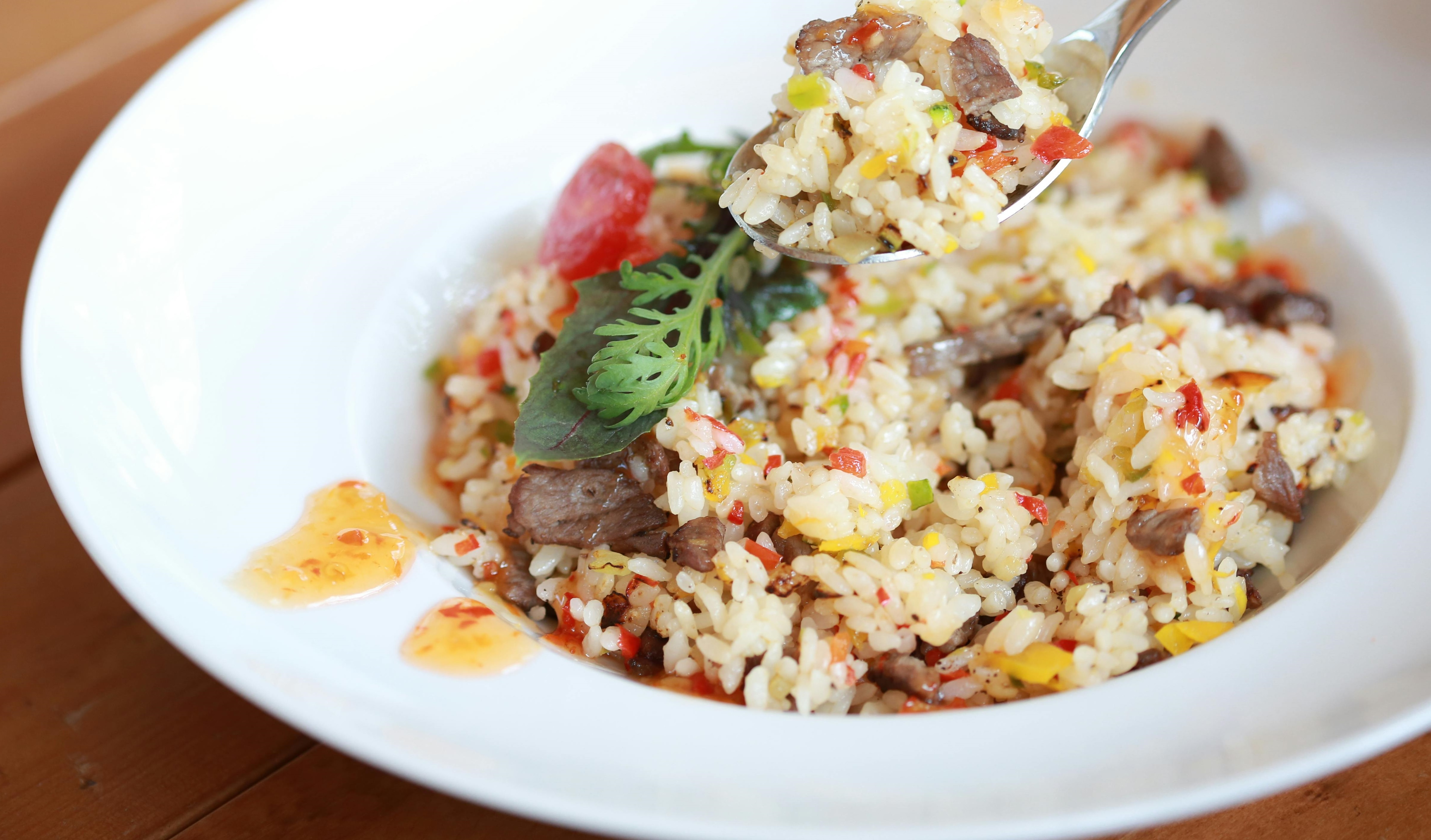 Baked vegetable risotto