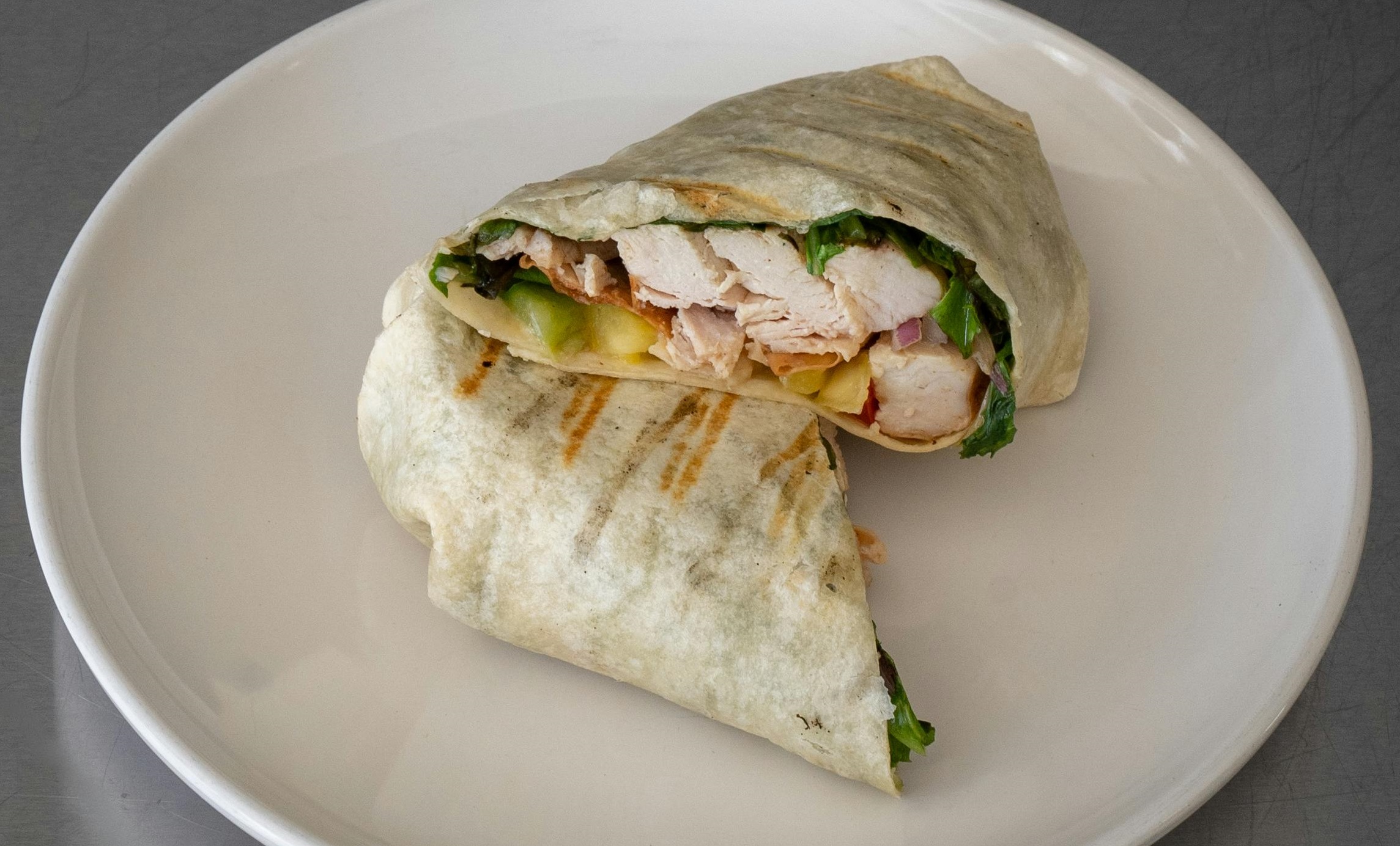 Caribbean chicken wrap