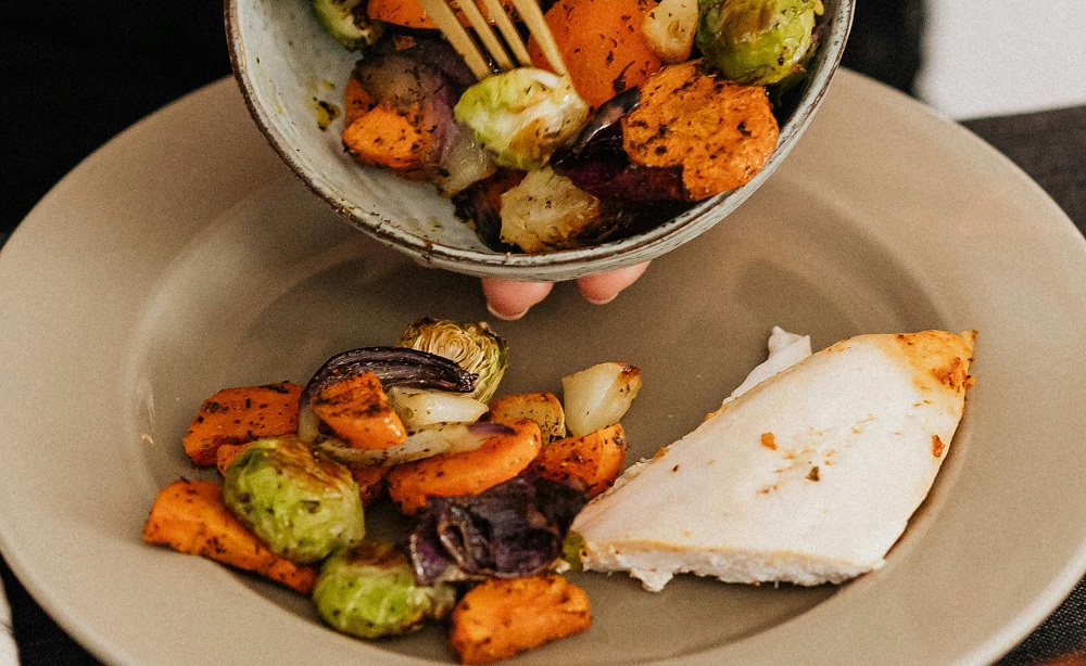 Turkey roast with vegetables