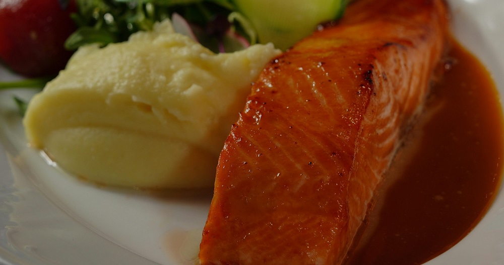 Salmon and mash